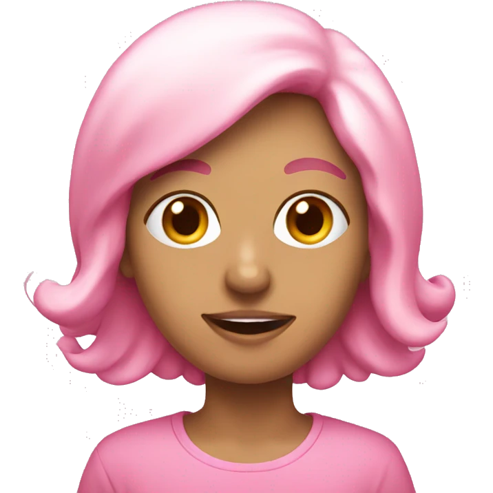 Christmas pink emoji
