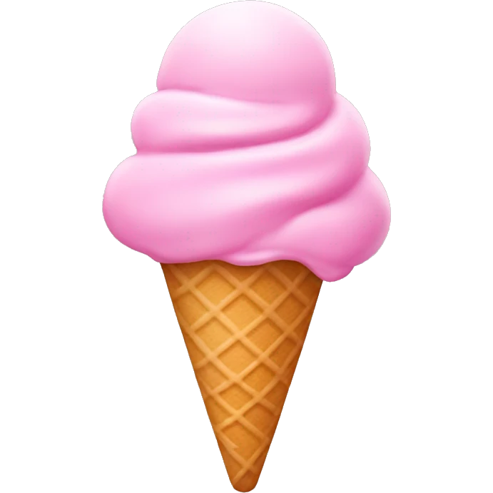Ice cream pink emoji