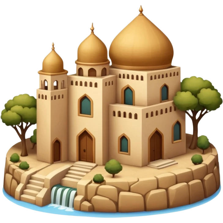 little city and small home, Iranian-style emoji