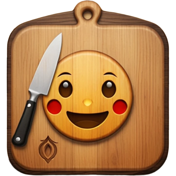 cutting board dark emoji