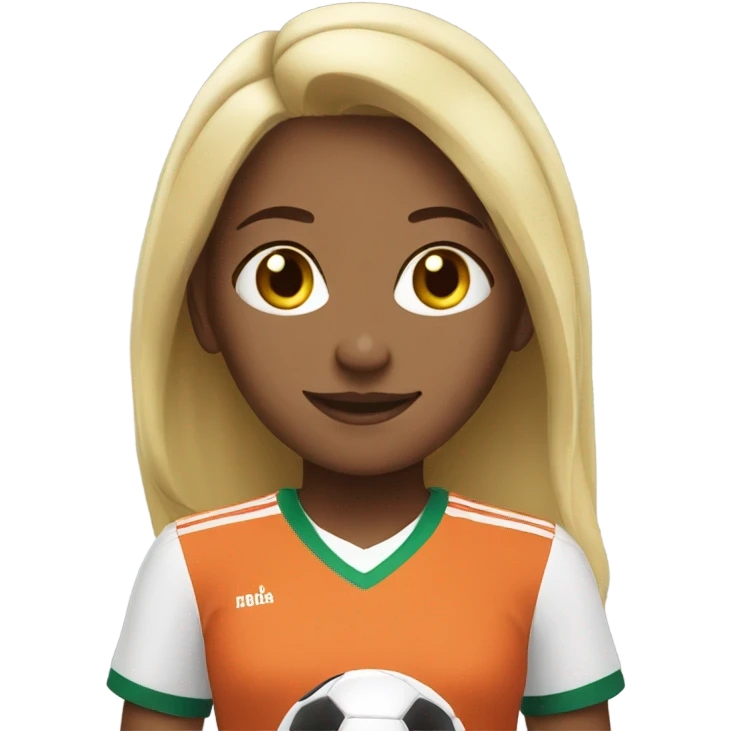 Soccer girl emoji