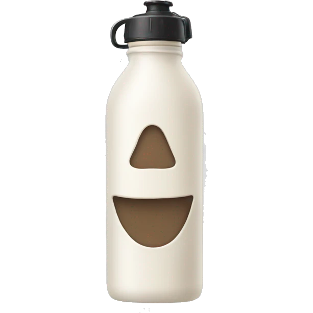 A cream water bottle emoji