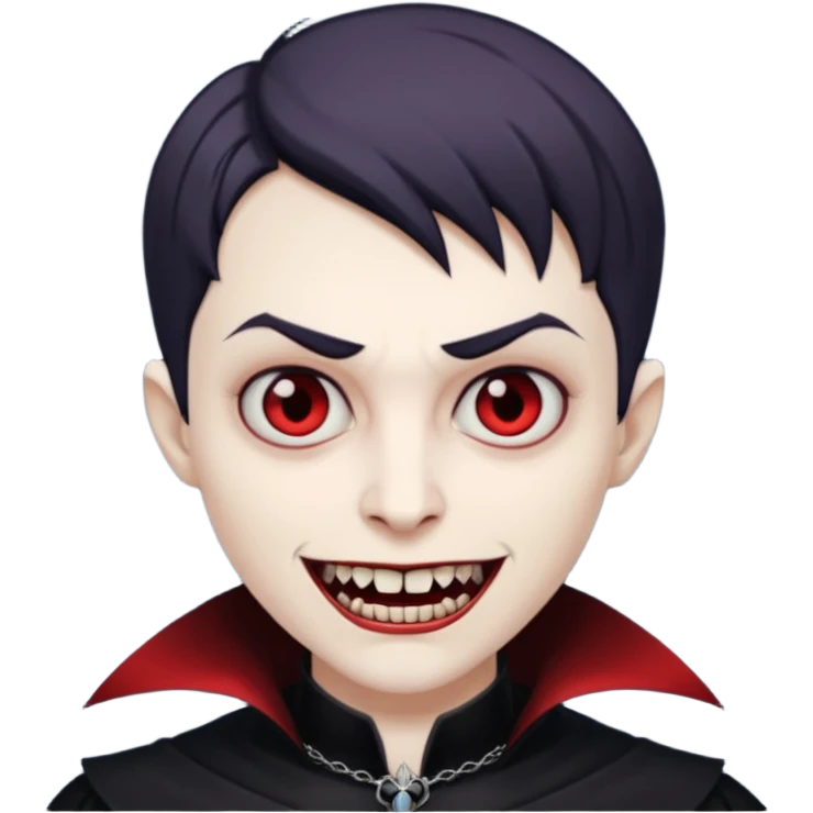 short haired vampire emoji