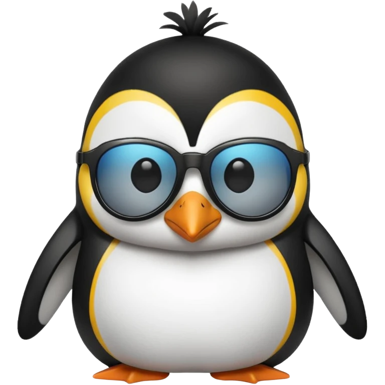 penguin wearing shades emoji