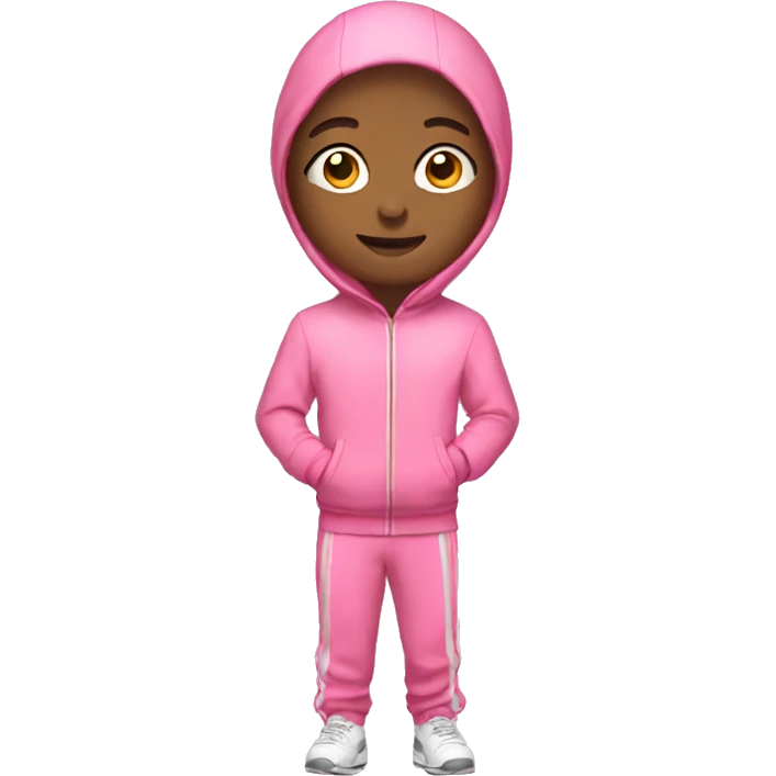 pink tracksuit without person emoji