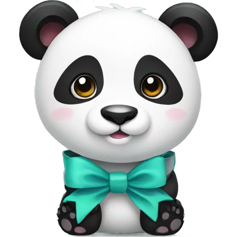 panda with a bow emoji