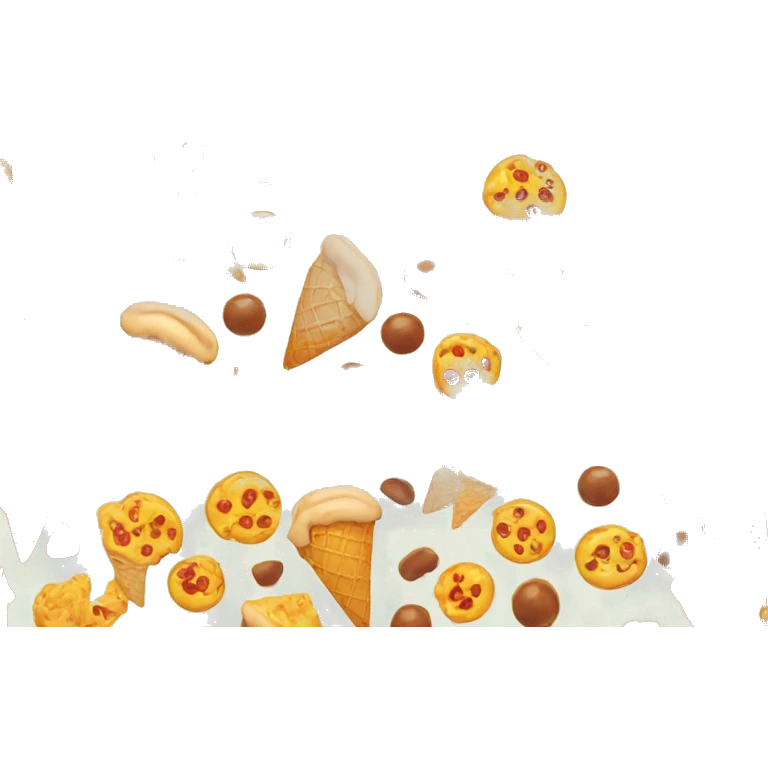 Ice cream pizza  emoji