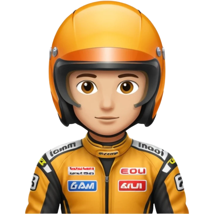 motorcycle racer with full face helmet emoji