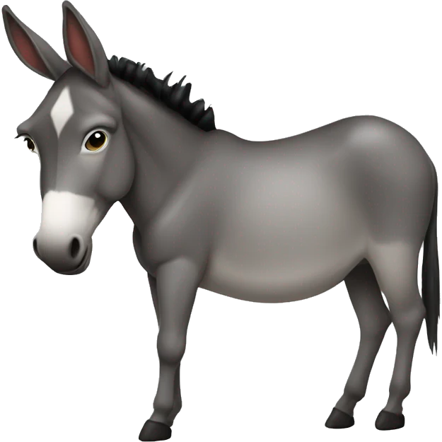 kiss ass emoji with lips and a donkey emoji