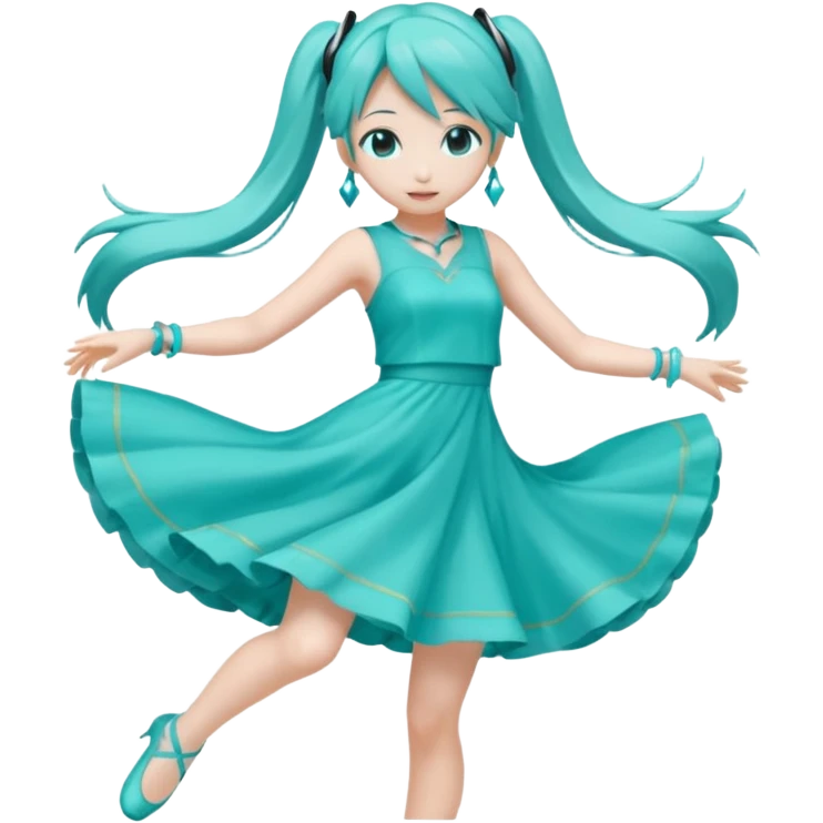hatsune miku dancing  emoji