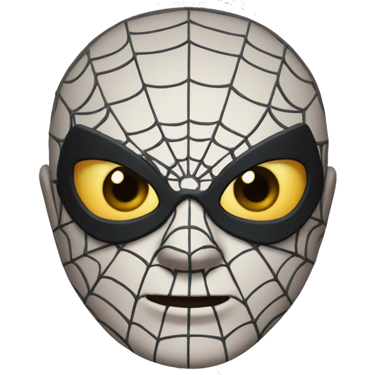 Spiderman rosto mascarado emoji