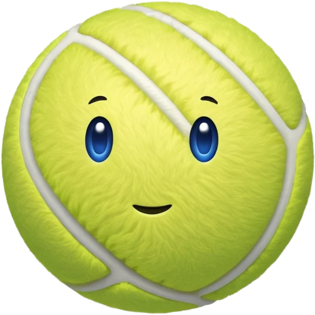full blue tennis ball emoji