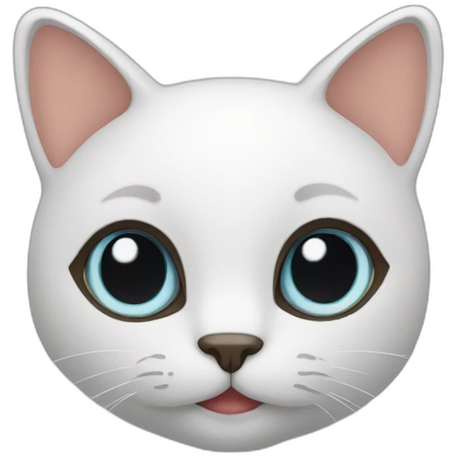 Un chat fleur emoji