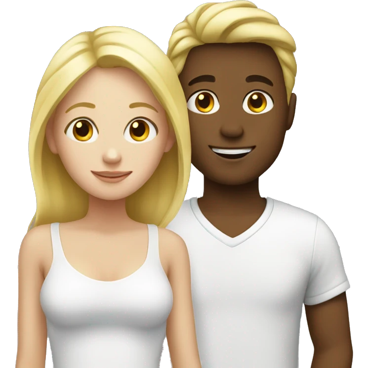 blonde girl with boy emoji