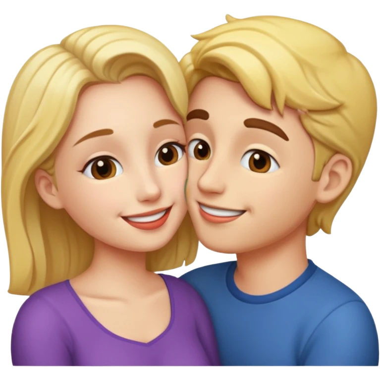 Reverse kiss emoji emoji
