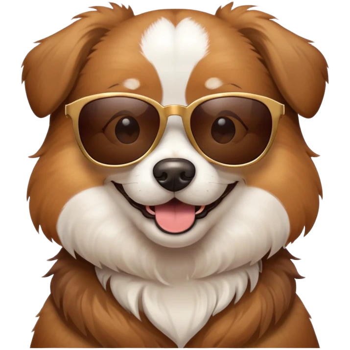 Dog with sunglasses emoji