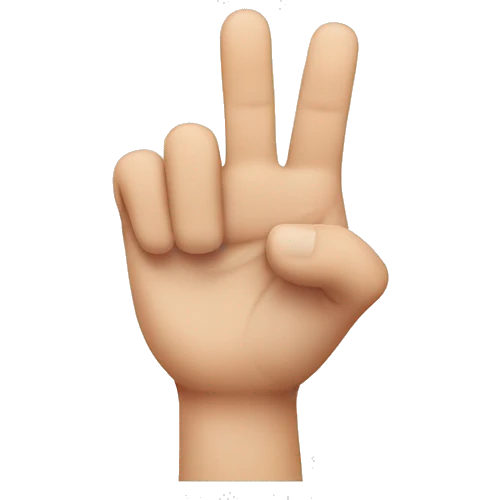 thumb and middle finger emoji