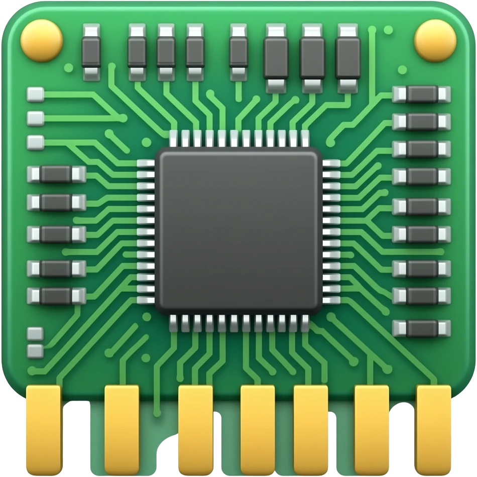 make it as small emoji circuit baord emoji