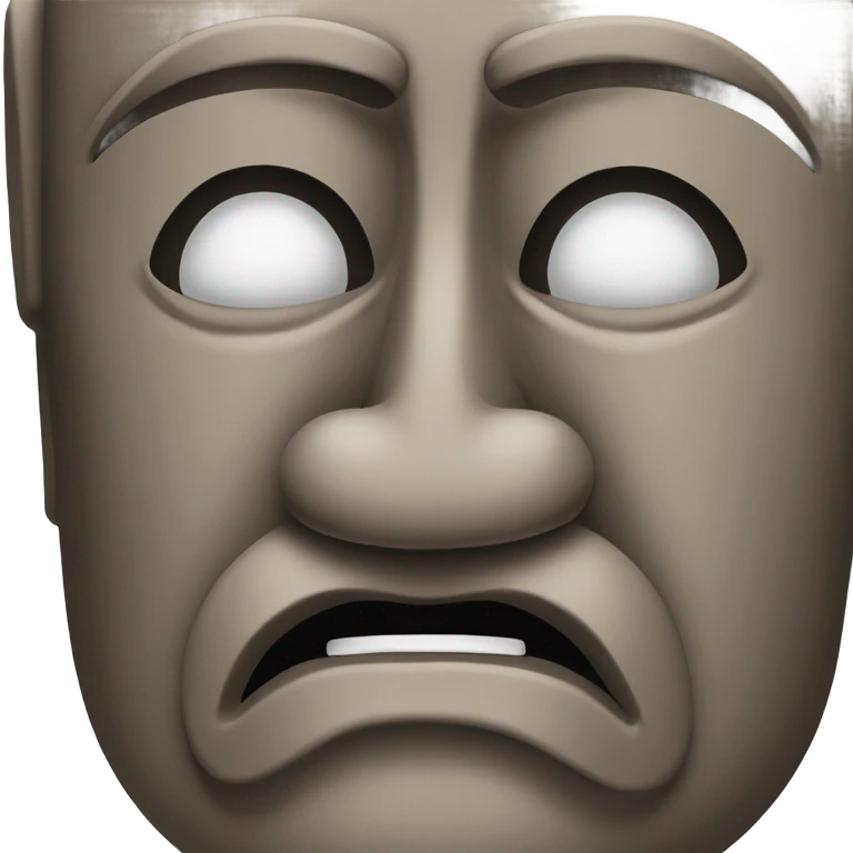 easter island head sneezing emoji