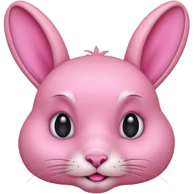 Conejo rosado solo cara como este pero rosado 🐰 emoji