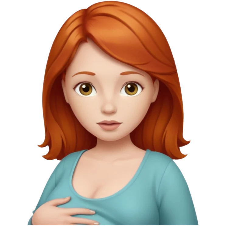 Pregnant redhead  emoji