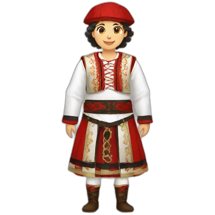 Albanian traditional costumes emoji