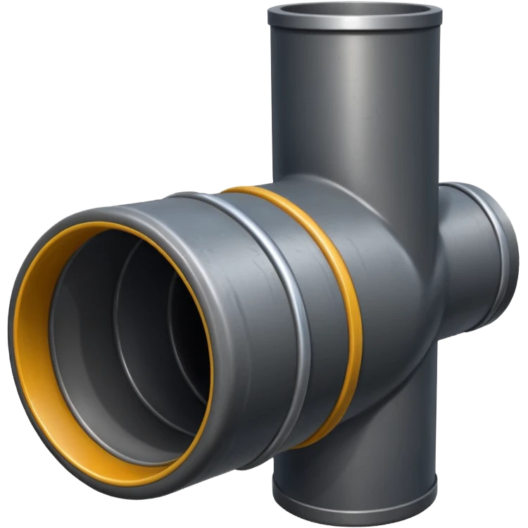 a steel shiny sewer pipe wastewater flows out emoji