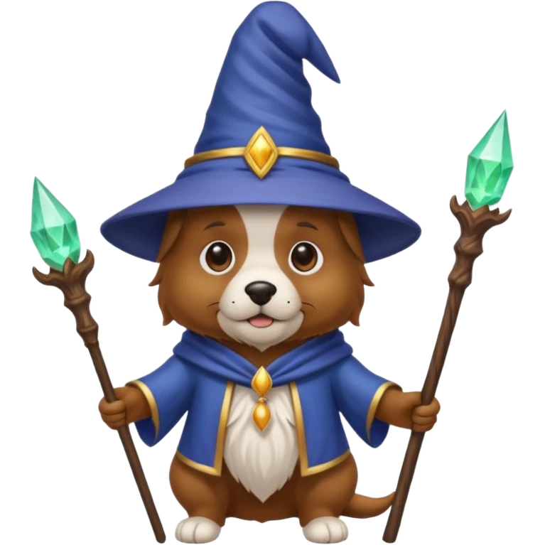 Dog wizard emoji