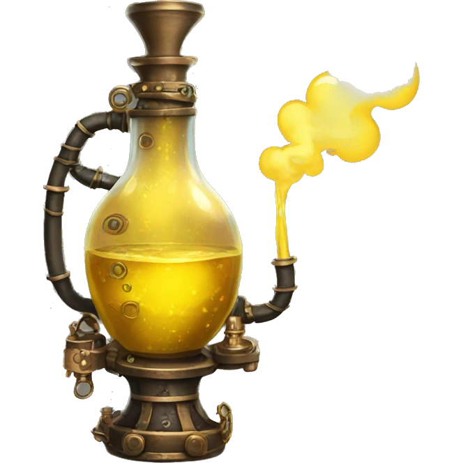 yellow magical steampunk potion emoji