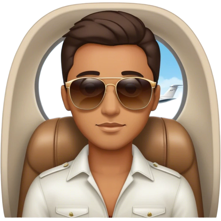 Branden Condy on a private jet  emoji