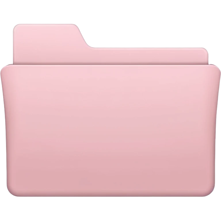 light pale Pink empty plain folder emoji