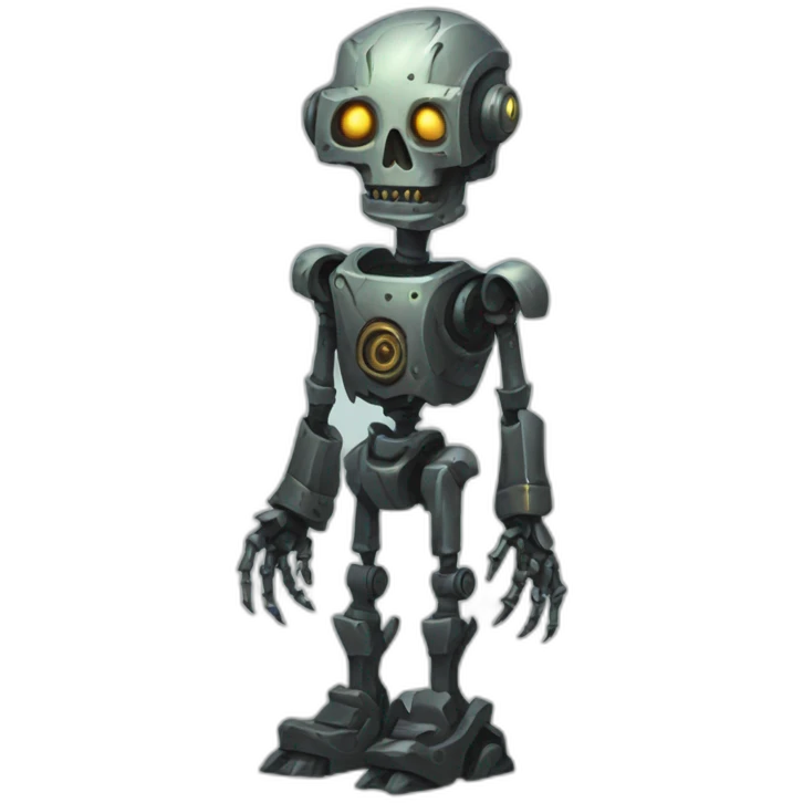 tall necromancer robot emoji