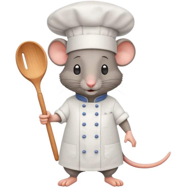 full body of ratatouille mouse, front view emoji