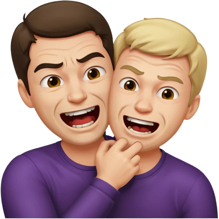 guy strangling angry laughing emoji