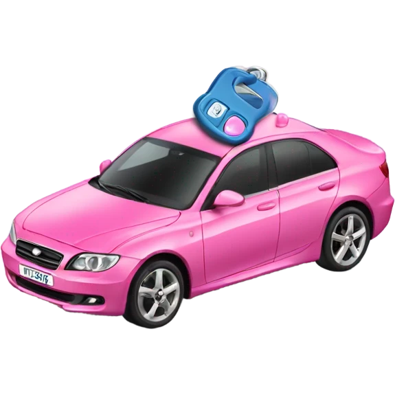 Girly car keys emoji