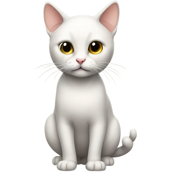 Cat standing like a human emoji