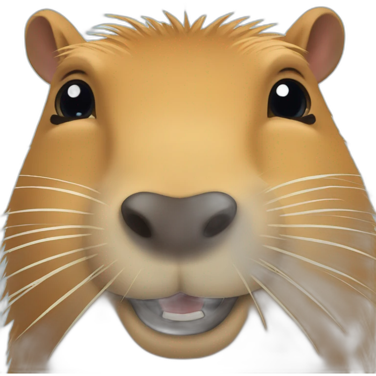 Capybara smiling emoji