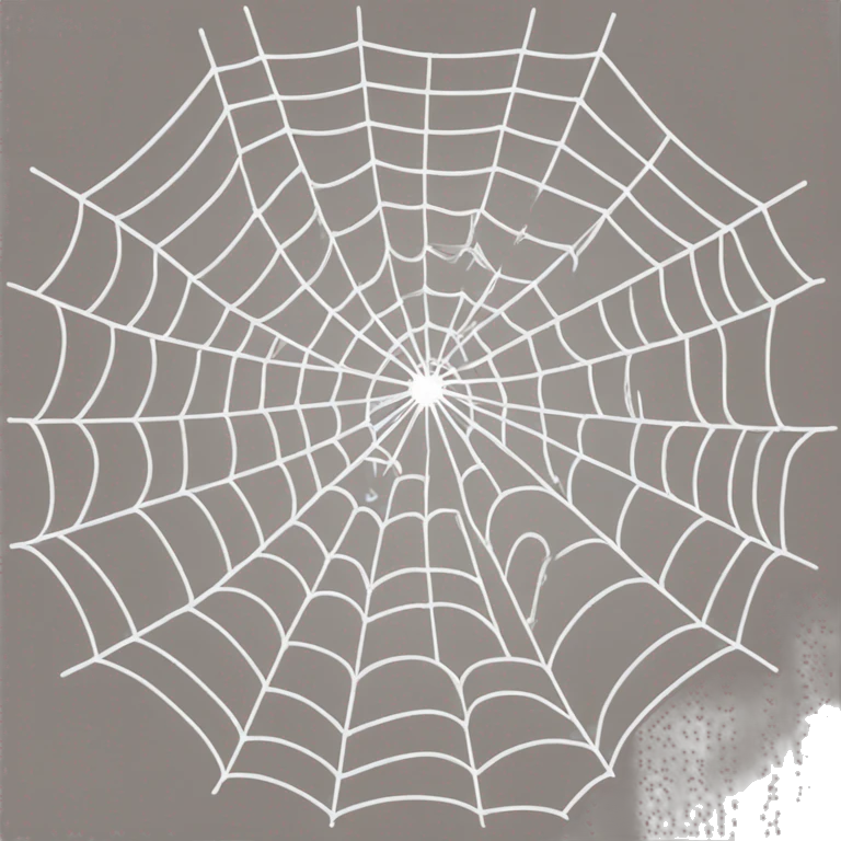 White spiderweb emoji