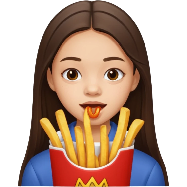 olivia rodrigo munching fries emoji