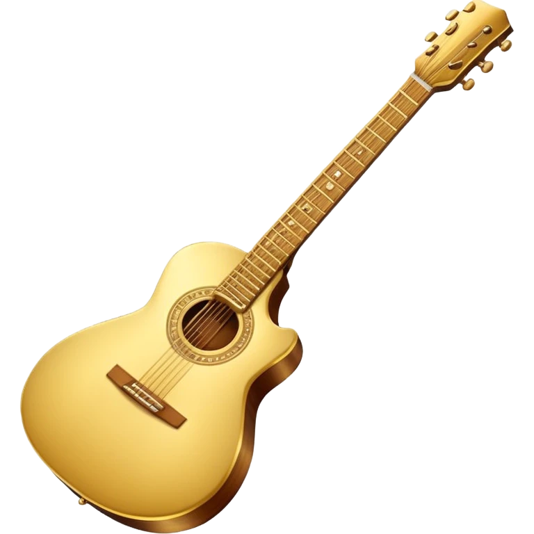 Golden guitar emoji