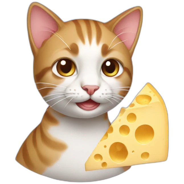 cat with cheese emoji