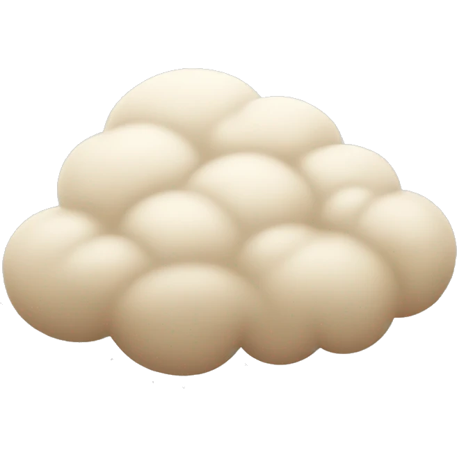 Beige cloud  emoji