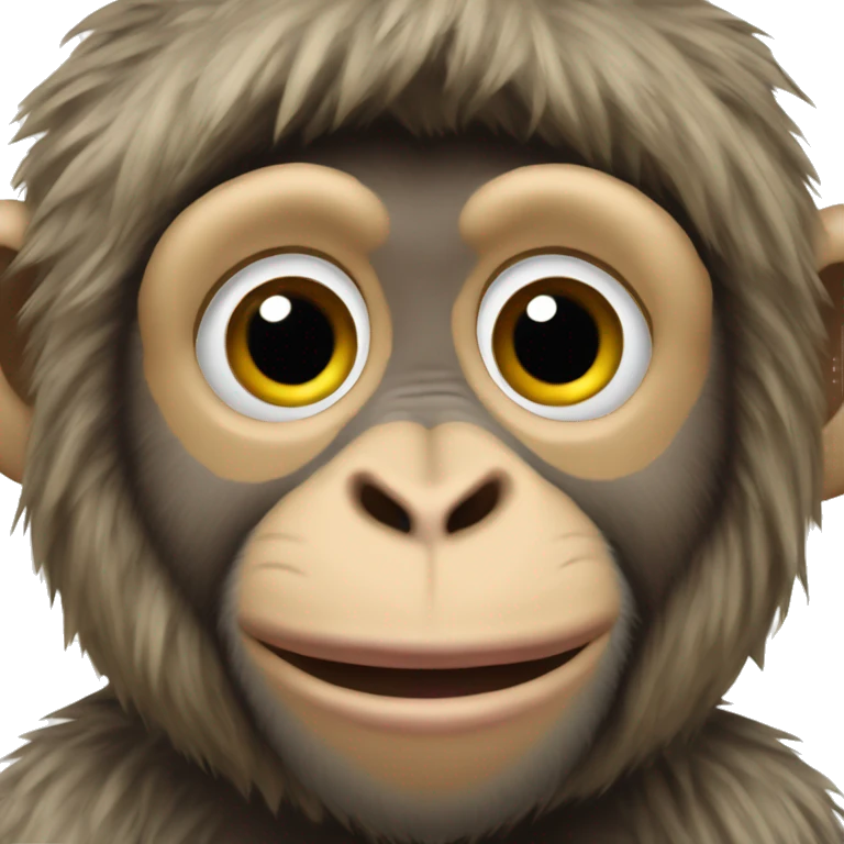 Macaques monkey dressed in children’s clothes  emoji