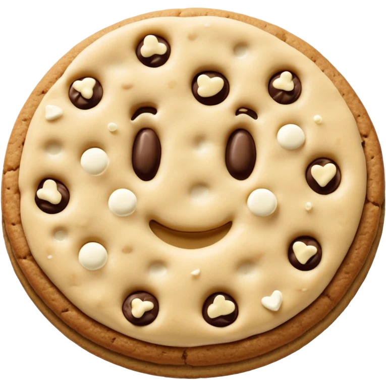 White chocolate chip chips ahoy cookie emoji