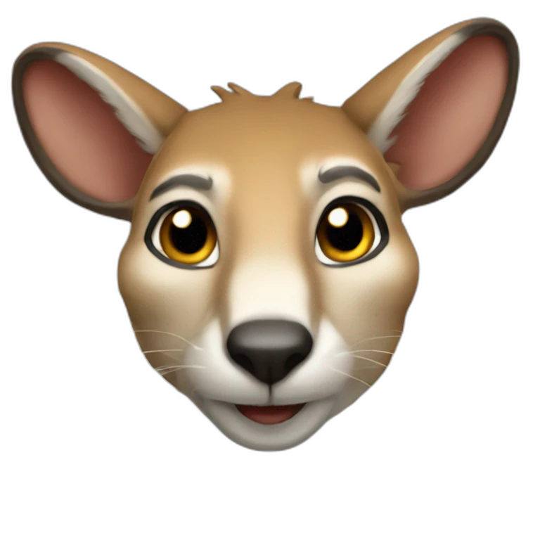Kangourou cool emoji