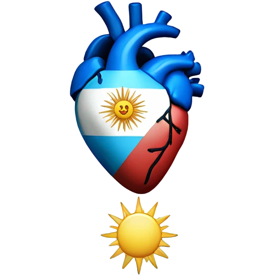 Argentine heart emoji