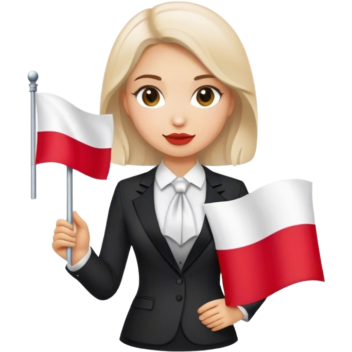 nationalist nationalist nationalist patriot patriot polish woman formal poland flag emoji