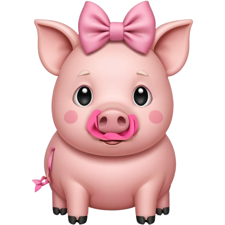 pig bow emoji