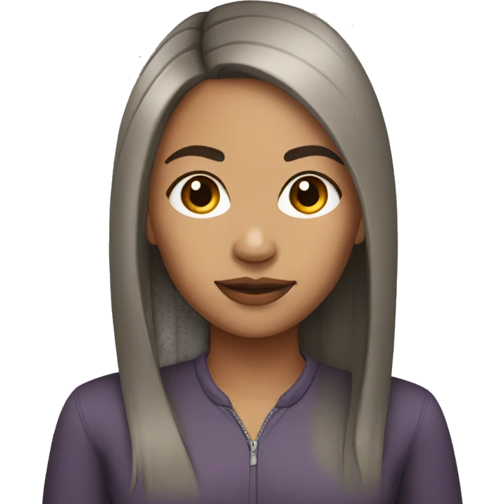Lightskin female with straight hair  emoji