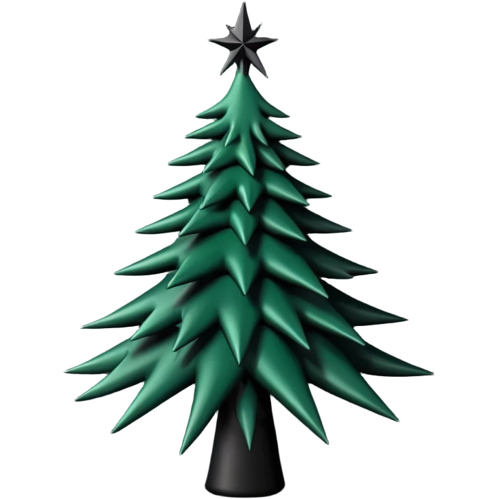 goth christmas tree emoji
